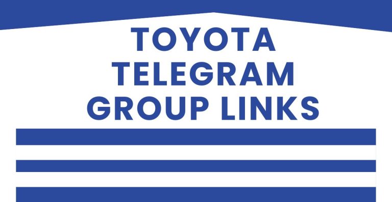 Best Toyota Telegram Group Links