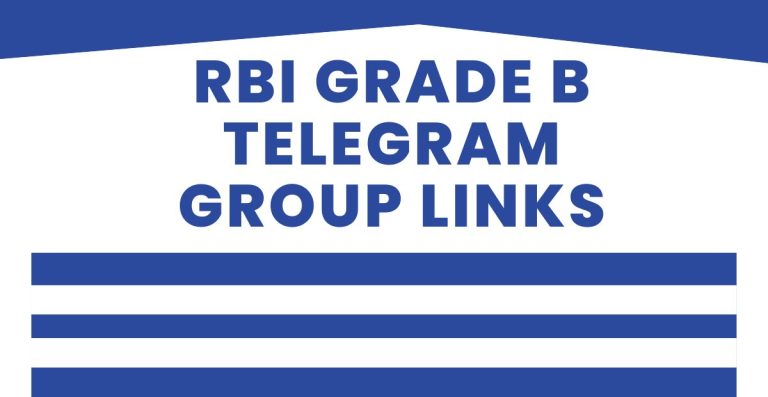 Latest RBI Grade B Telegram Group Links