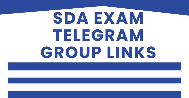 Latest SDA Exam Telegram Group Links