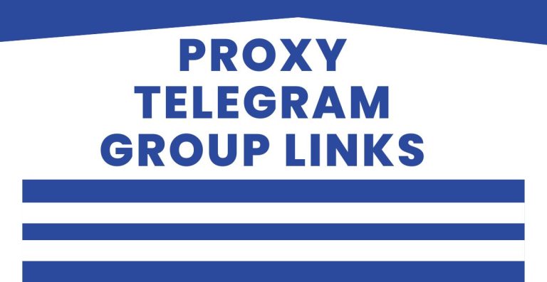 New Proxy Telegram Group Links