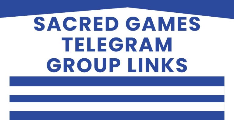 Active Sacred Games Telegram Group Links