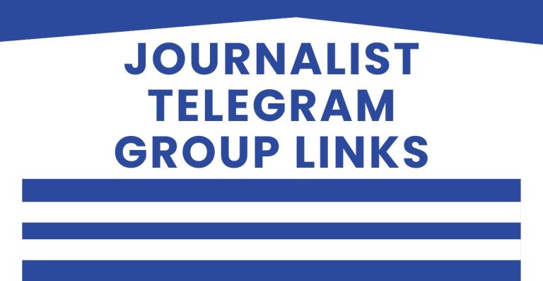 Best Journalist Telegram Group Links