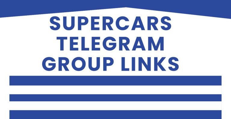 Active Supercars Telegram Group Links