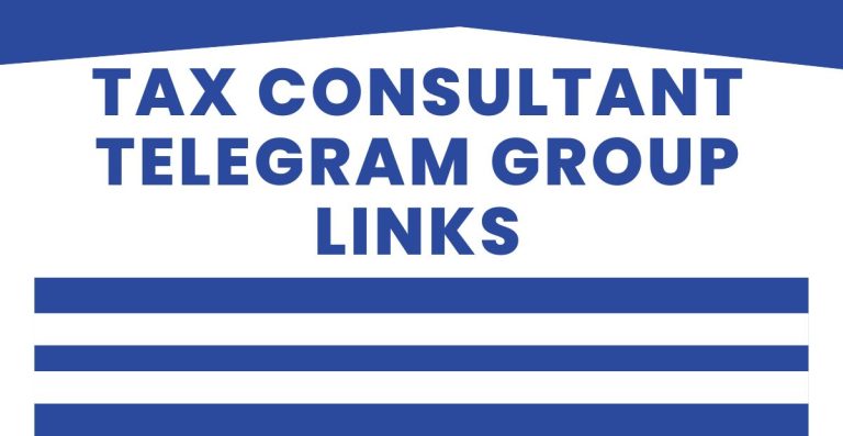 New Tax Consultant Telegram Group Links