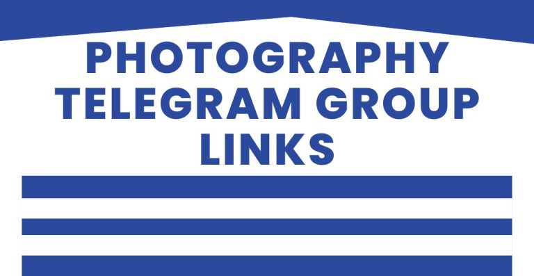 Best Photography Telegram Group Links
