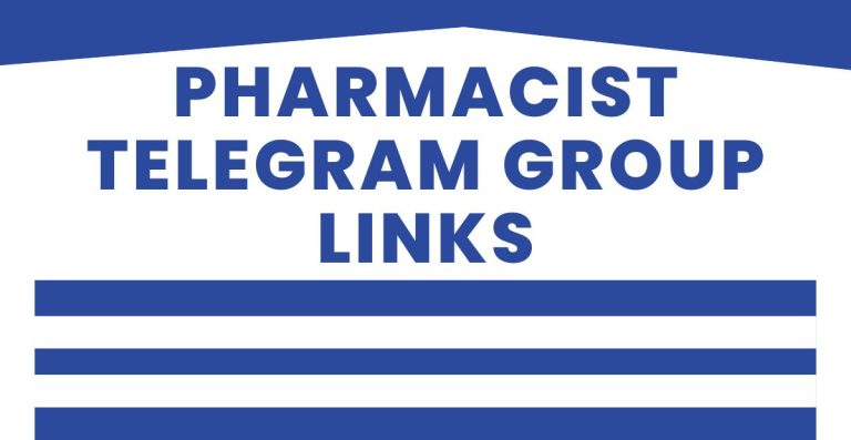 New Pharmacist Telegram Group Links