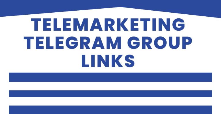 New Telemarketing Telegram Group Links