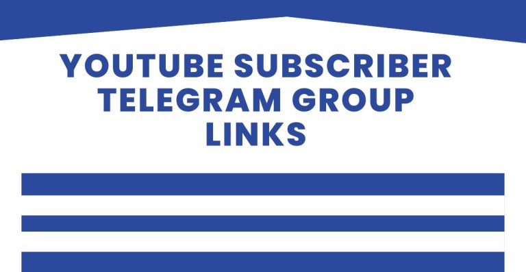 Active Youtube subscriber Telegram Group Links