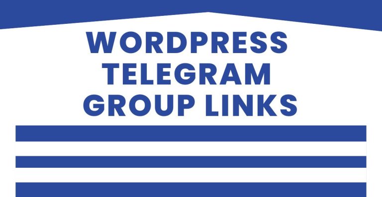 New WordPress Telegram Group Links