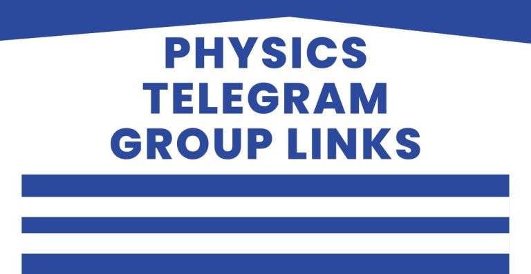 Best Physics Telegram Group Links