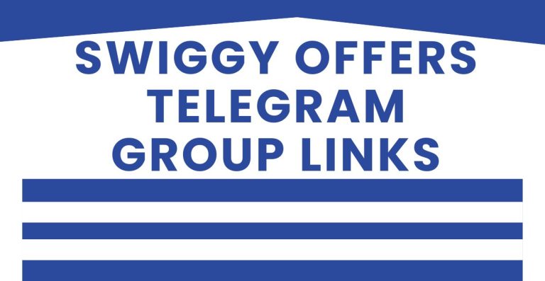 Best Swiggy Offers Telegram Group Links