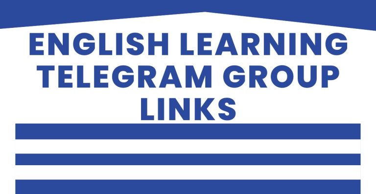 Best English Learning Telegram Group Links