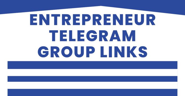 Best Entrepreneur Telegram Group Links