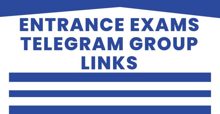 Best Entrance Exams Telegram Group Links