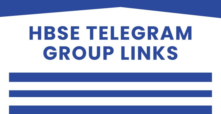 Latest HBSE Telegram Group Links