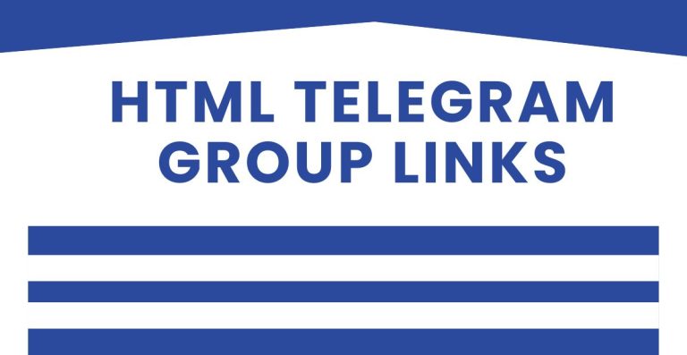 HTML Telegram Group Links