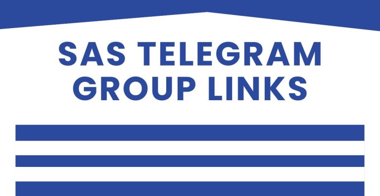 Latest SAS Telegram Group Links