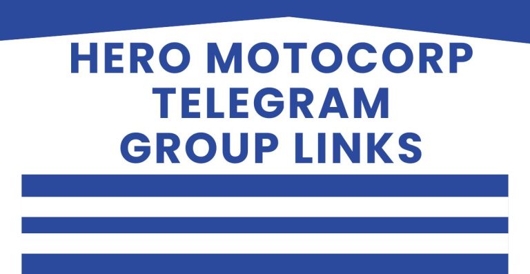 Best Hero MotoCorp Telegram Group Links