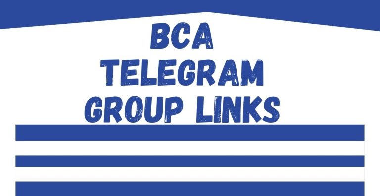 BCA Telegram Group Links