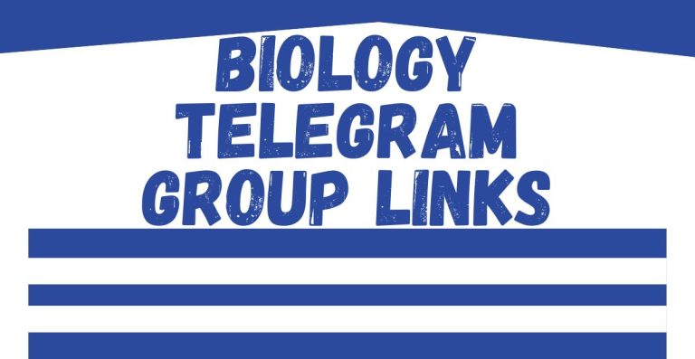 Biology Telegram Group Links