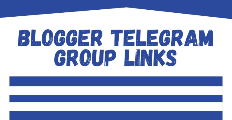 Blogger Telegram Group Links