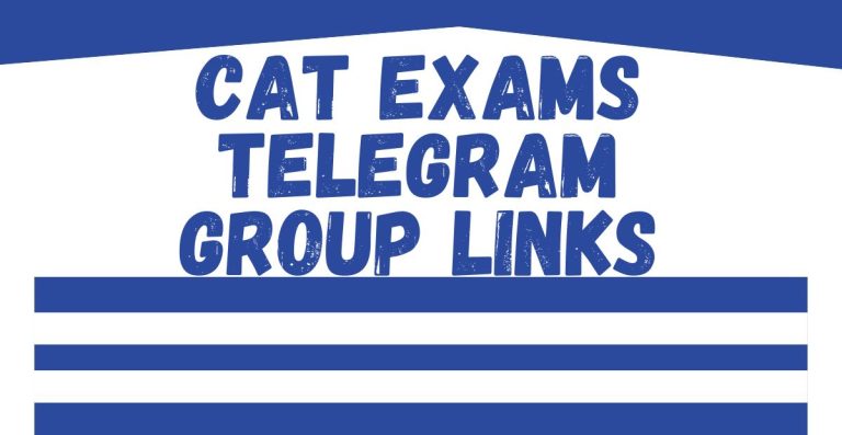 CAT Exams Telegram Group Links