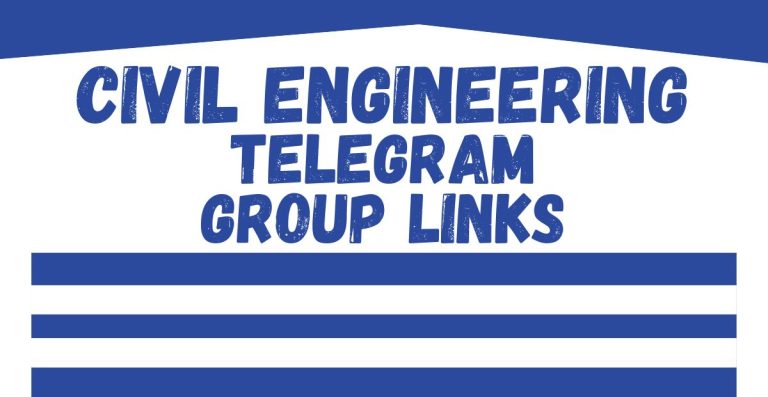 Civil Engineering Telegram Group Links
