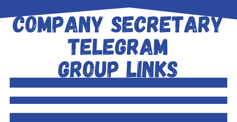 Company Secretary Telegram Group Links