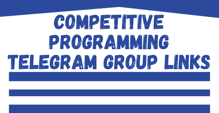 Competitive Programming Telegram Group Links
