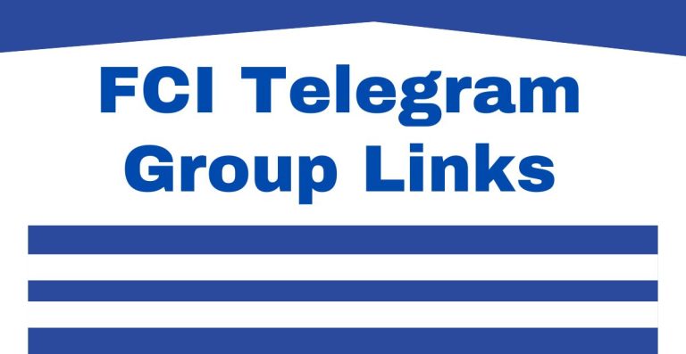 FCI Telegram Group Links