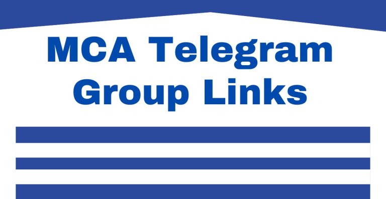 MCA Telegram Group Links