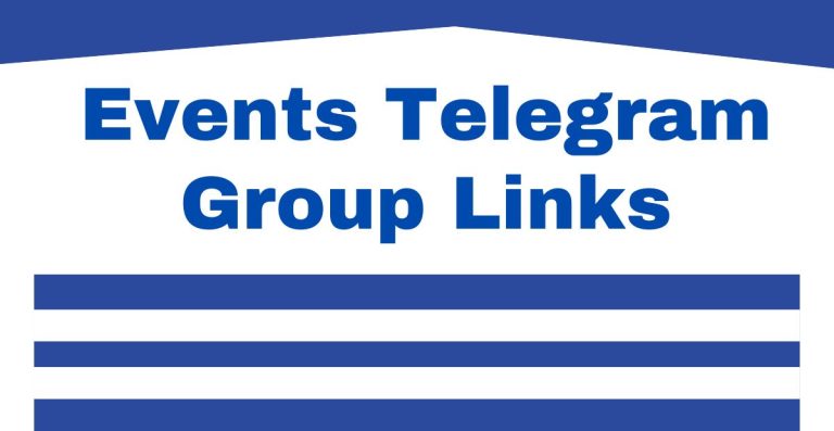 Events Telegram Group Links