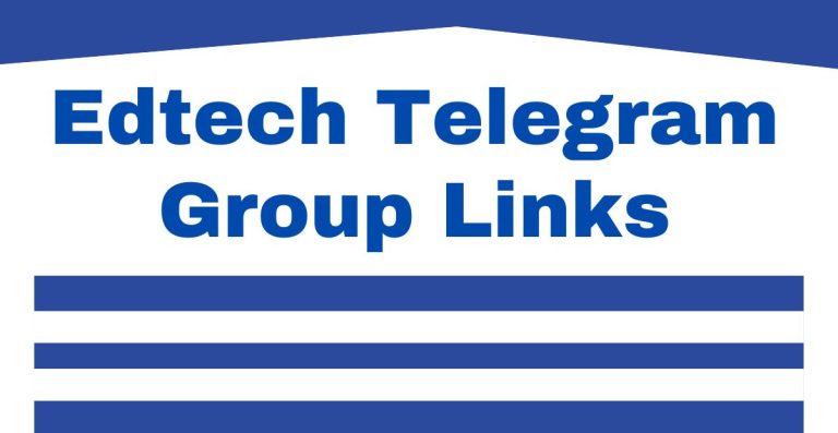 Edtech Telegram Group Links