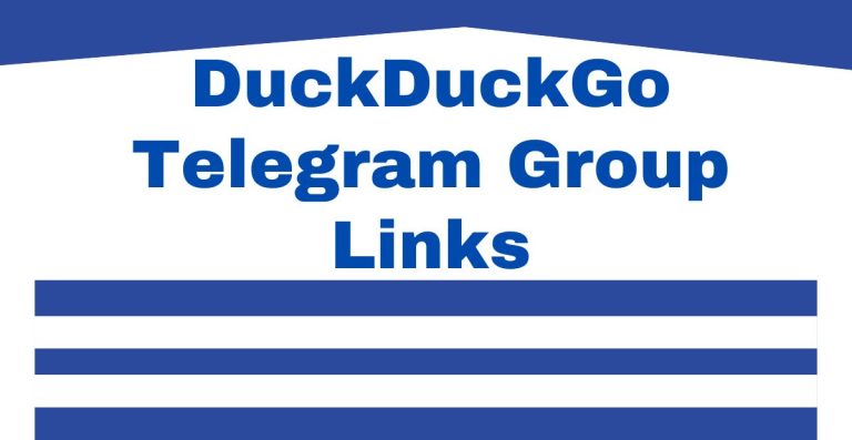DuckDuckGo Telegram Group Links