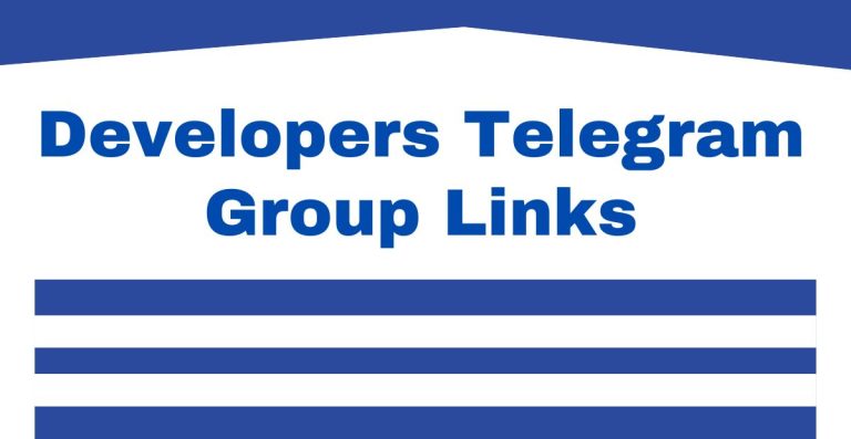 Developers Telegram Group Links