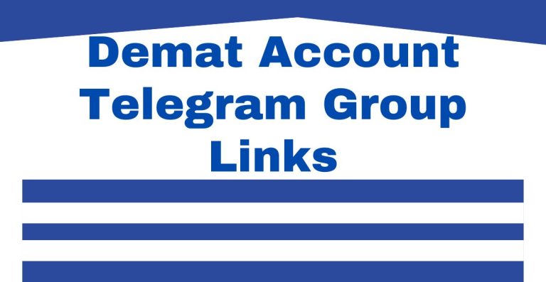 Demat Account Telegram Group Links