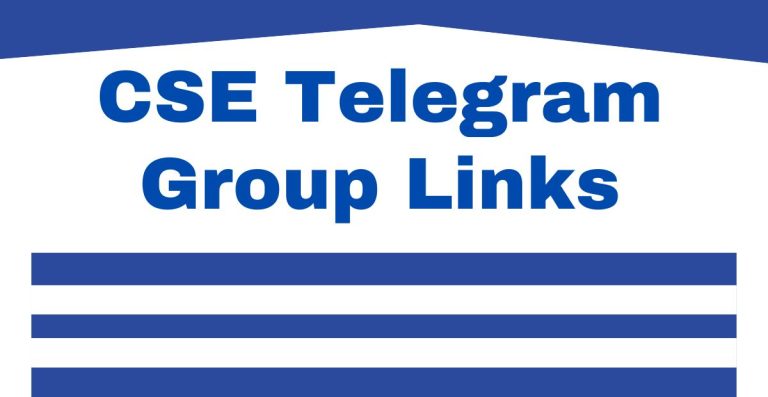CSE Telegram Group Links