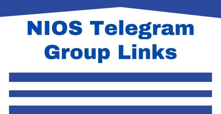 NIOS Telegram Group Links