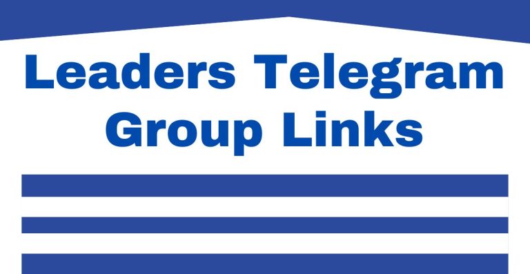 Leaders Telegram Group Links