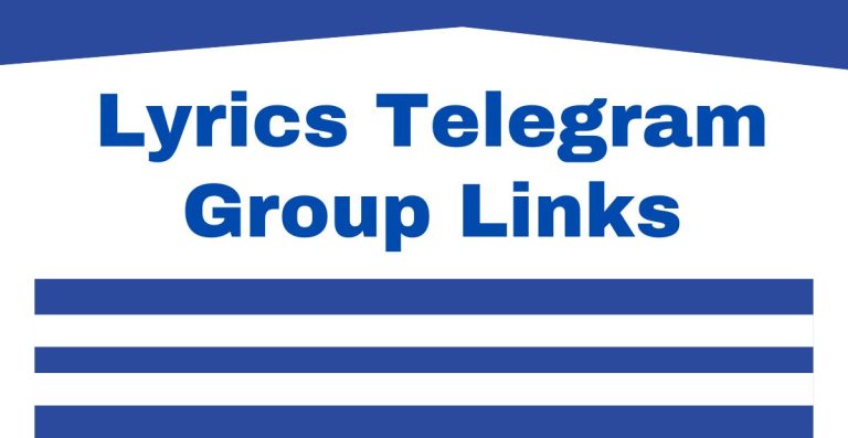 Lyrics Telegram Group Links