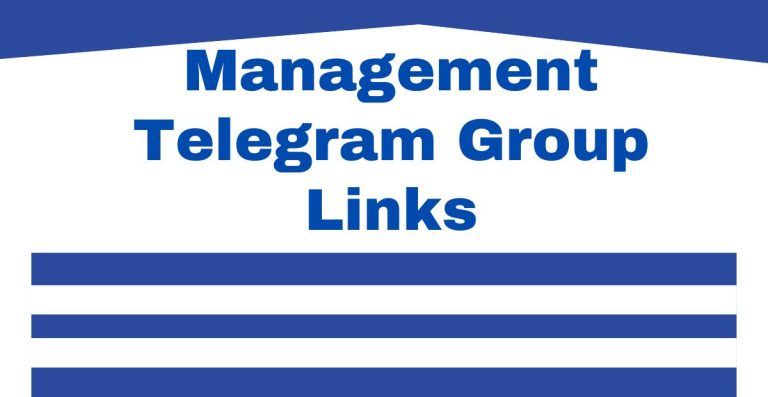 Management Telegram Group Links