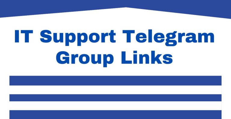 IT Support Telegram Group Links