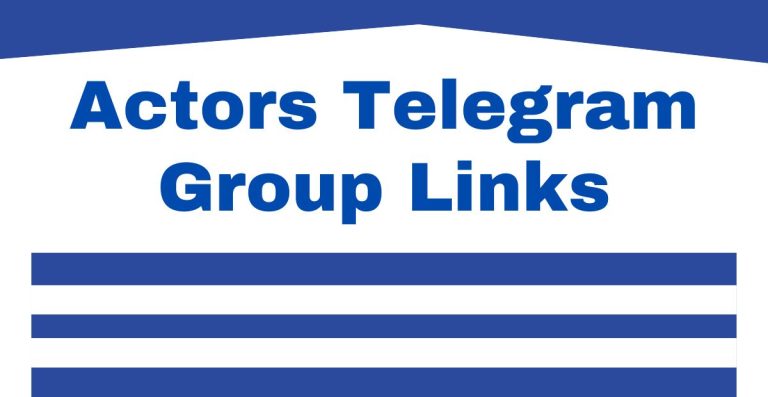 Actors Telegram Group Links