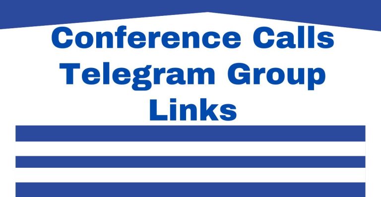Conference Calls Telegram Group Links