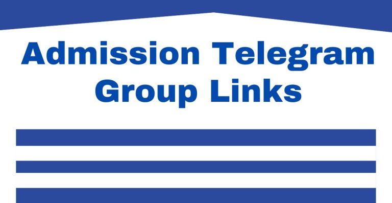 Admission Telegram Group Links