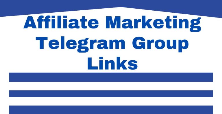 Affiliate Marketing Telegram Group Links