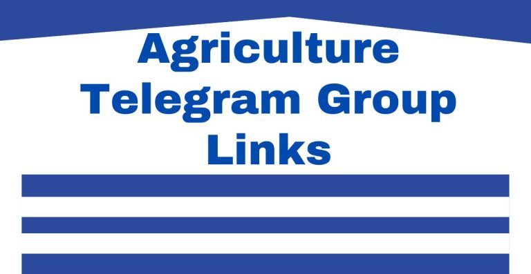 Agriculture Telegram Group Links