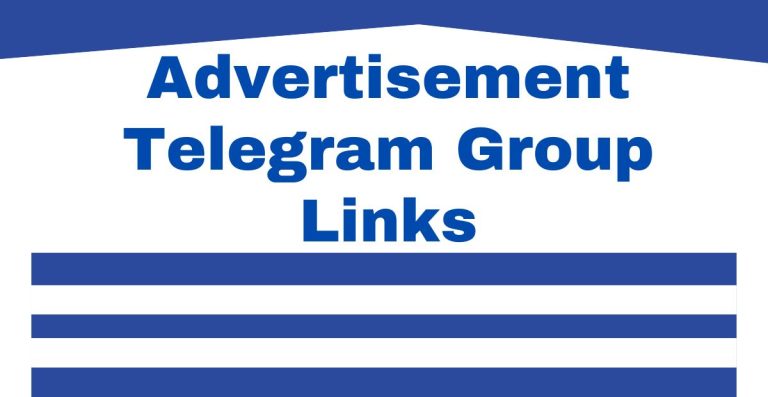 Advertisement Telegram Group Links